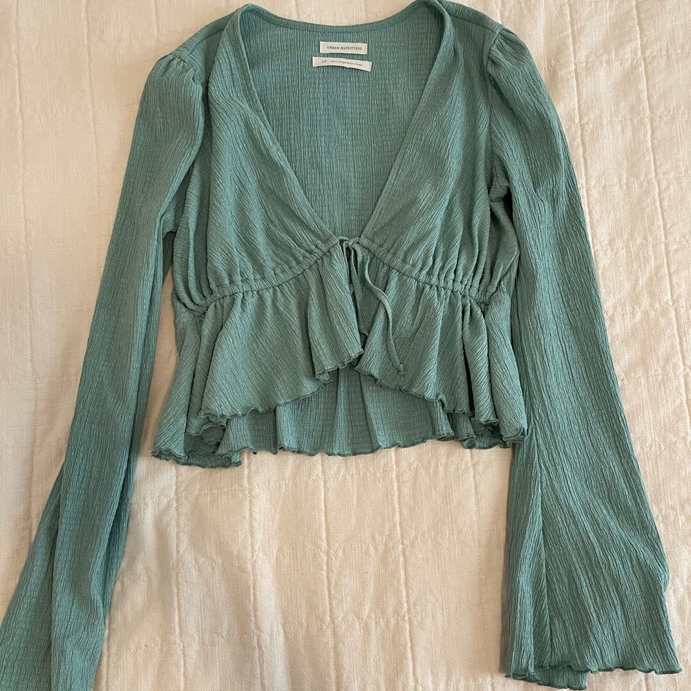 Urban Outfitters cropped bell sleeve top